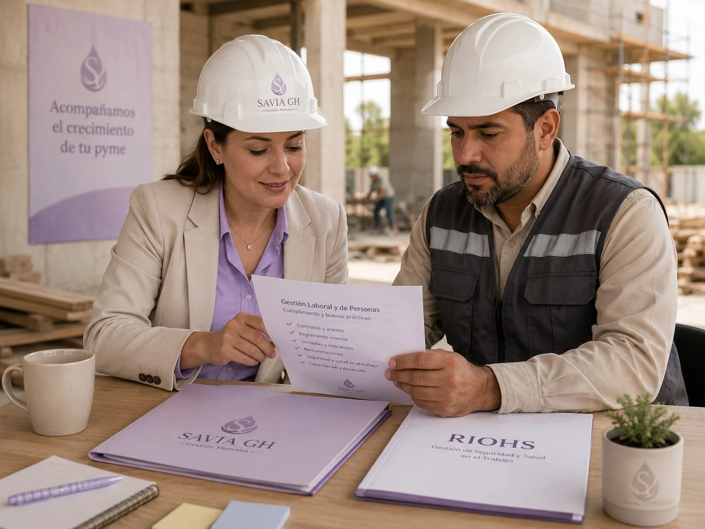 Equipo Savia trabajando